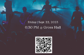 engineering master&amp;#39;s talent show poster with registration qr code